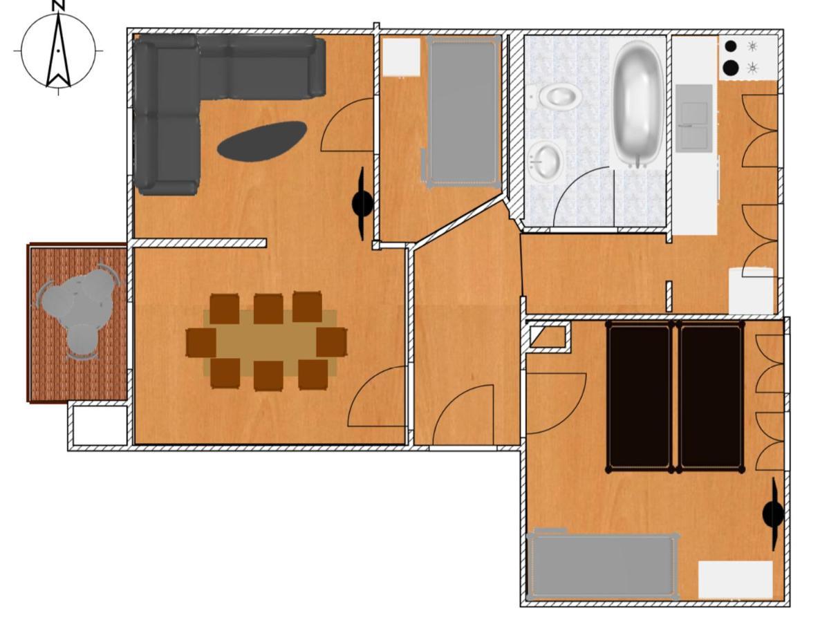 Jena City Apartment, Balkon, Sonnig, Wifi, Parkplaetze, Naehe Zentrum Kültér fotó