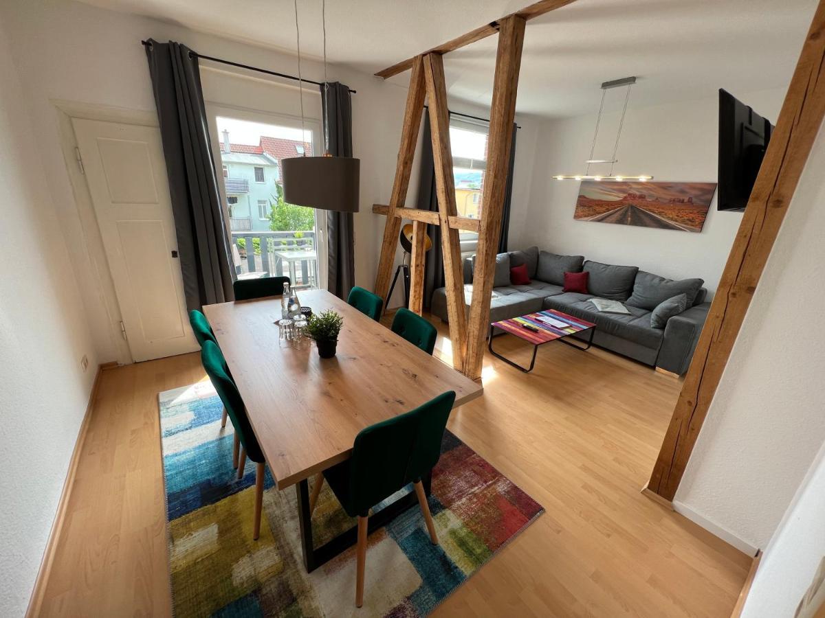 Jena City Apartment, Balkon, Sonnig, Wifi, Parkplaetze, Naehe Zentrum Kültér fotó